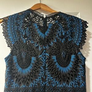 Shoshanna Midnight Black and Blue Dress